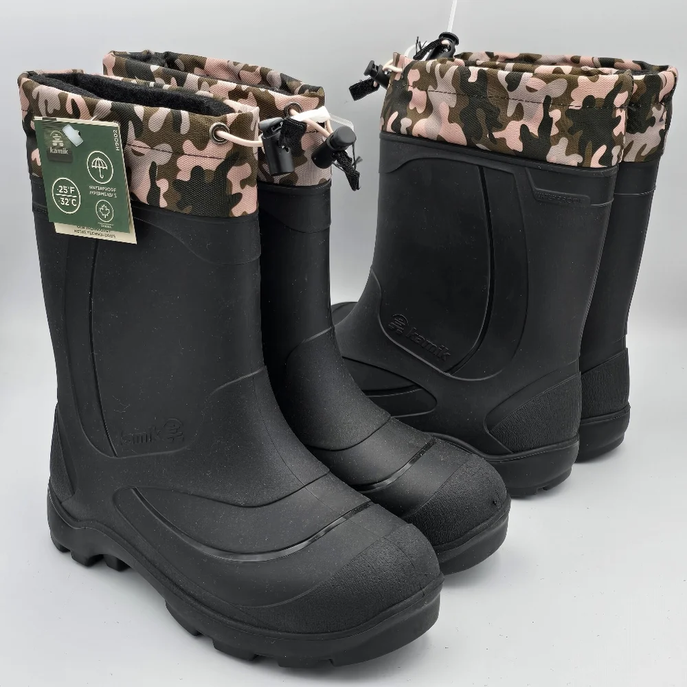 NWT Kamik Snowbuster 2 Kids Unisex Waterproof Snow Boots with removable Lining - Picture 3 of 16